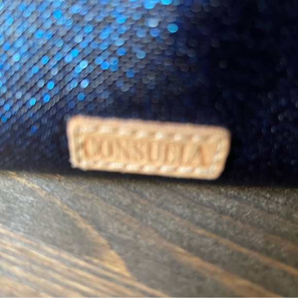 Consuela Blue Glitter Makeup Bag - Picture 4 of 4